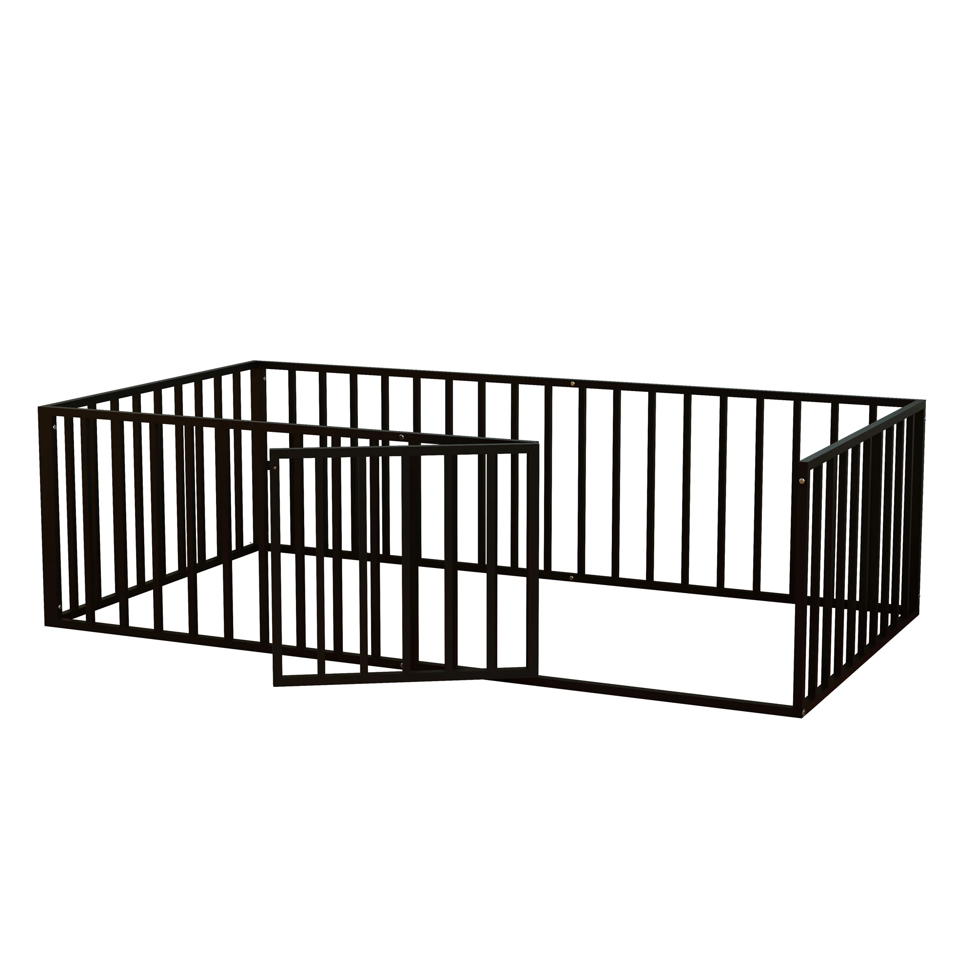 Twin Montessori Floor Bed with Safety Rails - Image 4
