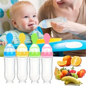 Baby Bottle with Spoon - Thumbnail Image 2
