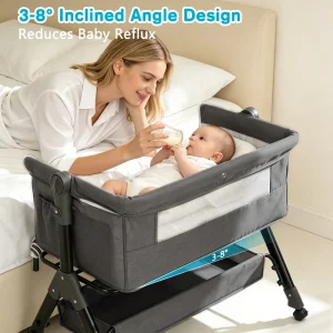 Baby Bassinet Bedside Sleeper, - Thumbnail Image 4