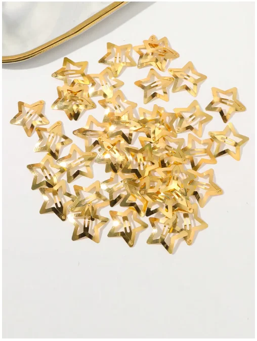 Gold Silver Star Hair Clips for Women & Girls - Image 5