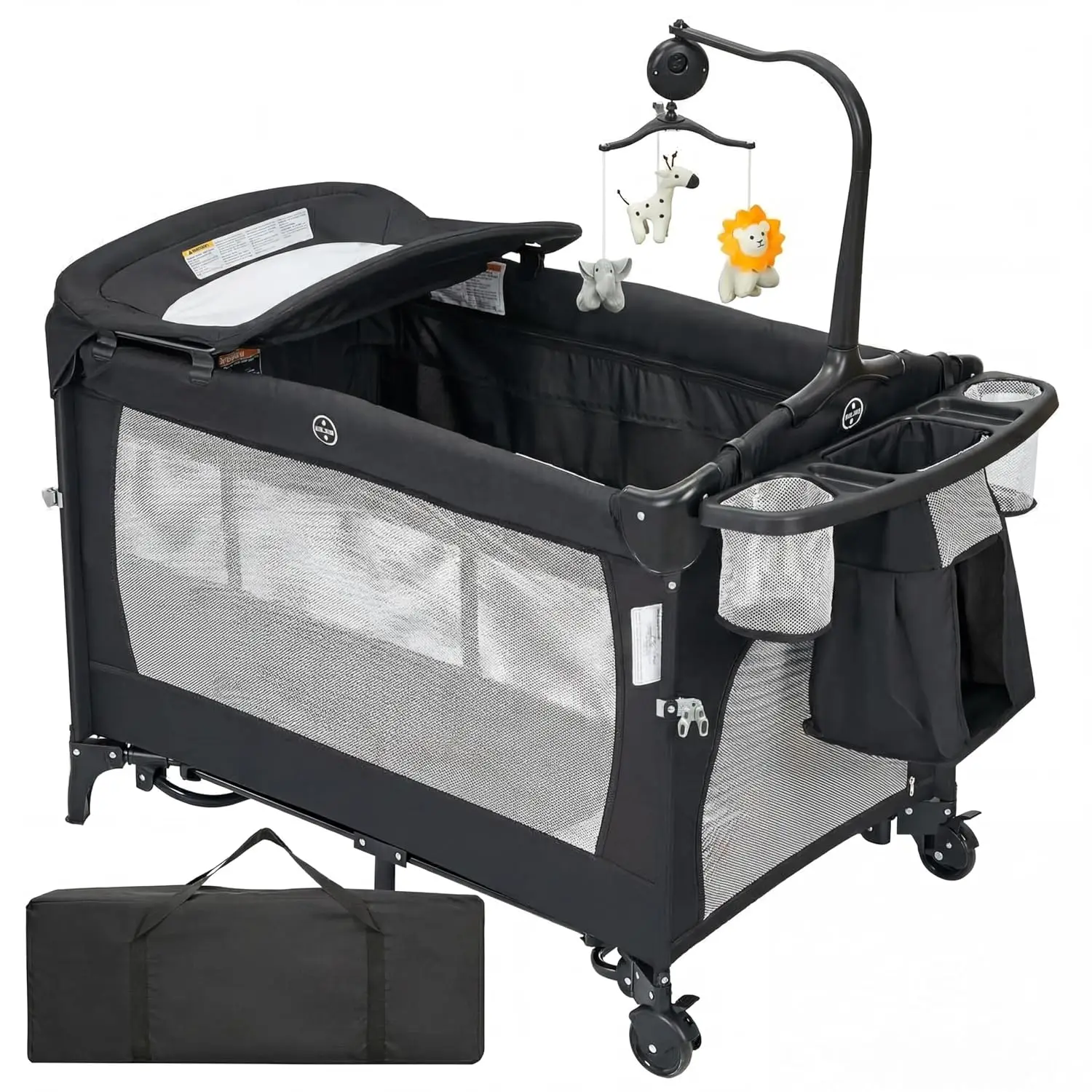 Changing Station,Portable Crib & Playpen - Image 5