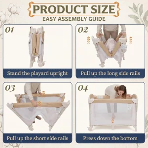 Changing Station,Portable Crib & Playpen - Thumbnail Image 3