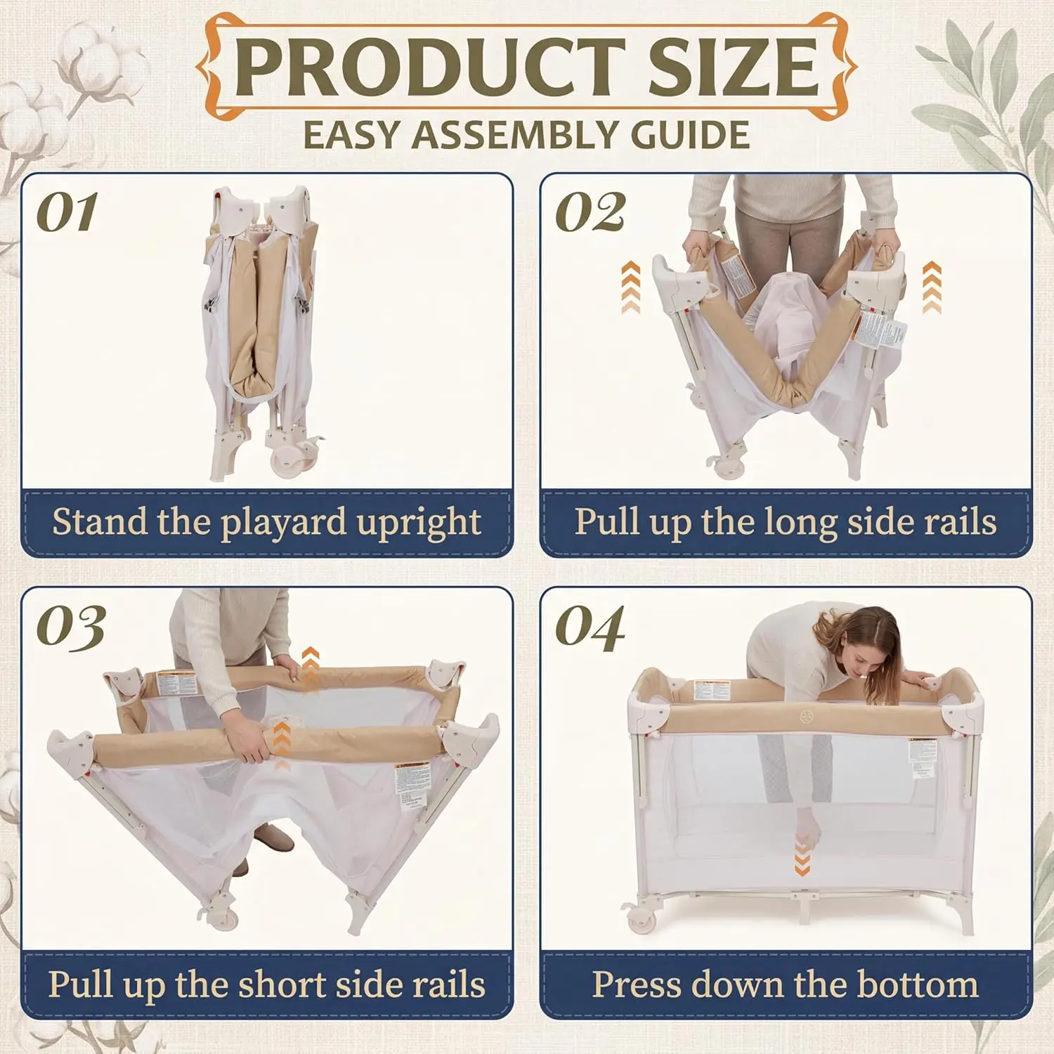 Changing Station,Portable Crib & Playpen - Image 3