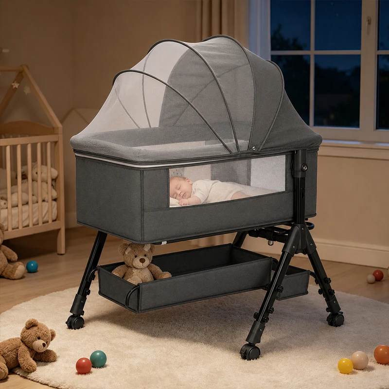 Baby Bassinet Bedside Sleeper, - Image 2