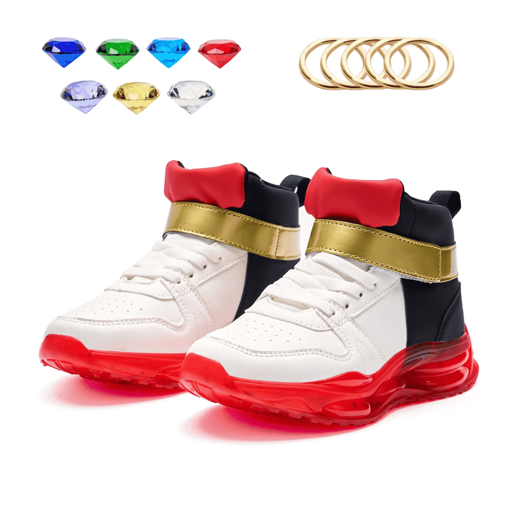 Sonic Shadow Red Sneakers for Boys & Kids - Image 2