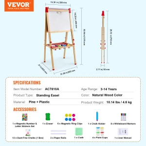 Children Magnetic Drawing Board Wooden