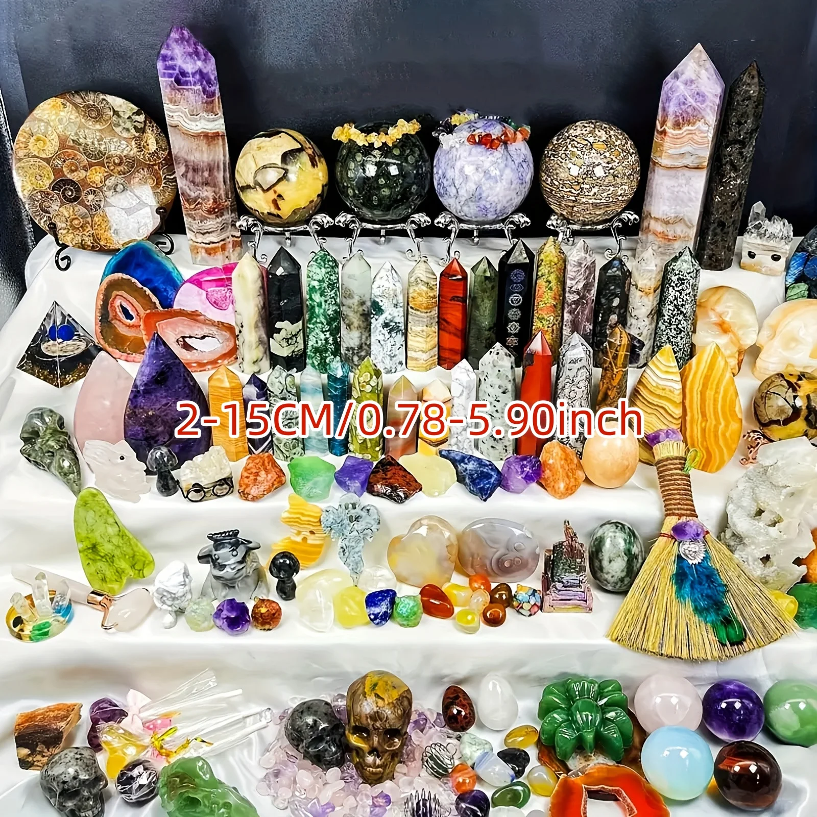 crystals Box and Mixed Raw Stones - Image 2