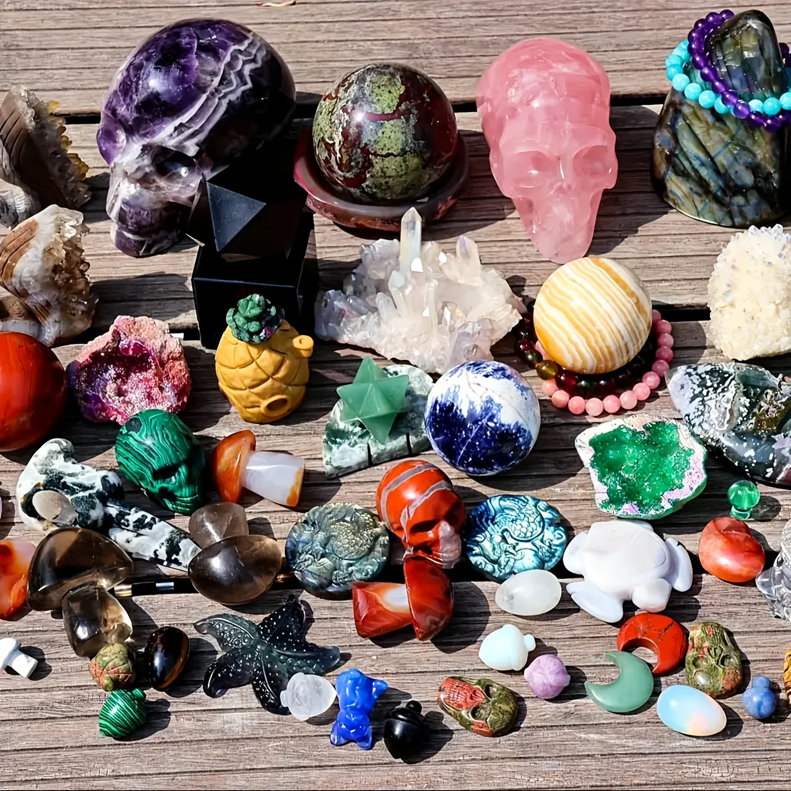 crystals Box and Mixed Raw Stones - Image 5