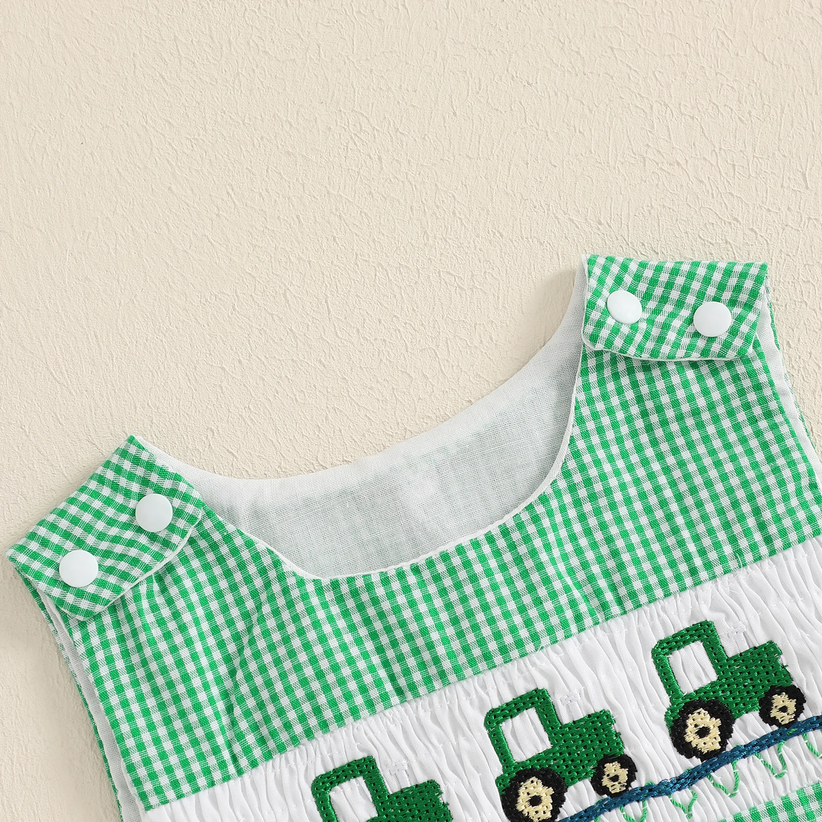 Baby Unisex Romper  Buttons Short Jumpsuits - Image 5