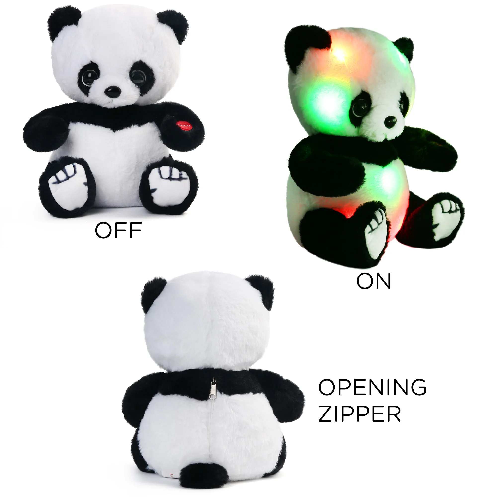 Boys Girls Stuffed Hugging Panda - Image 3