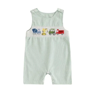 Baby Unisex Romper  Buttons Short Jumpsuits - Thumbnail Image 3