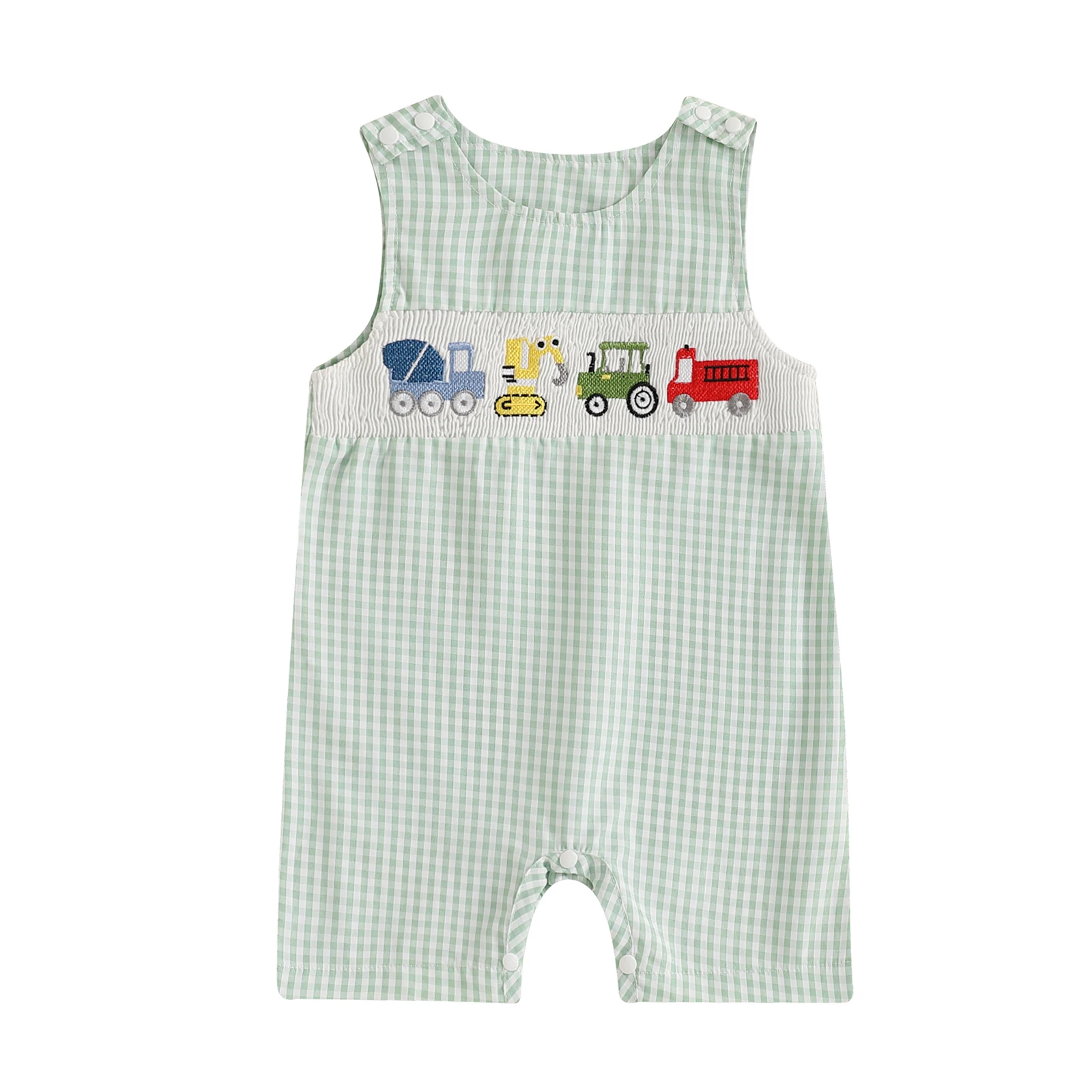 Baby Unisex Romper  Buttons Short Jumpsuits - Image 3