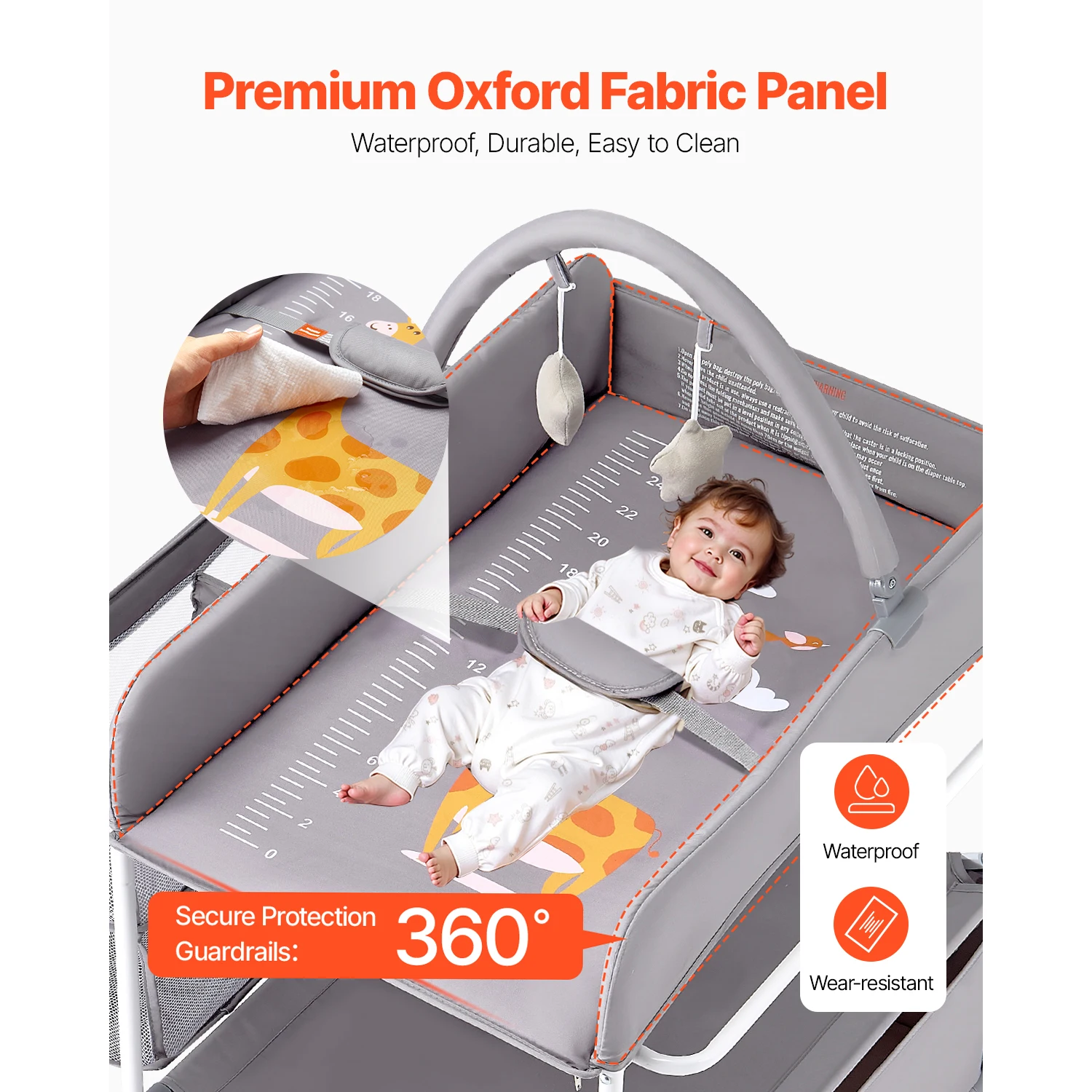 Baby Changing Table Foldable Diaper Change Station - Image 4