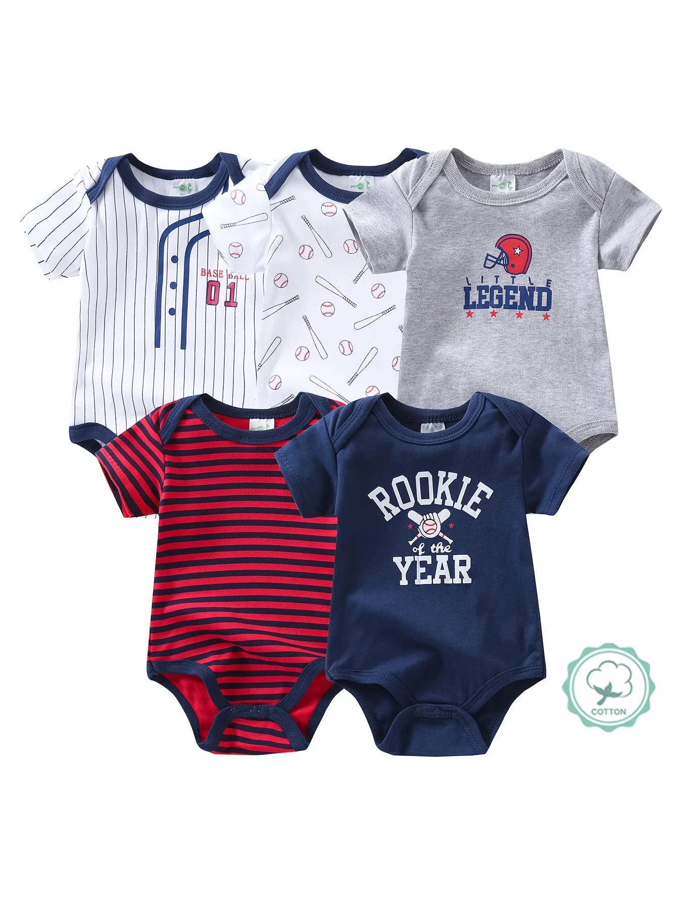 Baby Boys Bodysuits, - Image 1