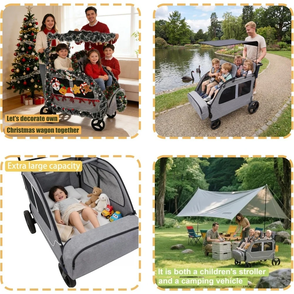 Kids Wagon Stroller Car - Image 3