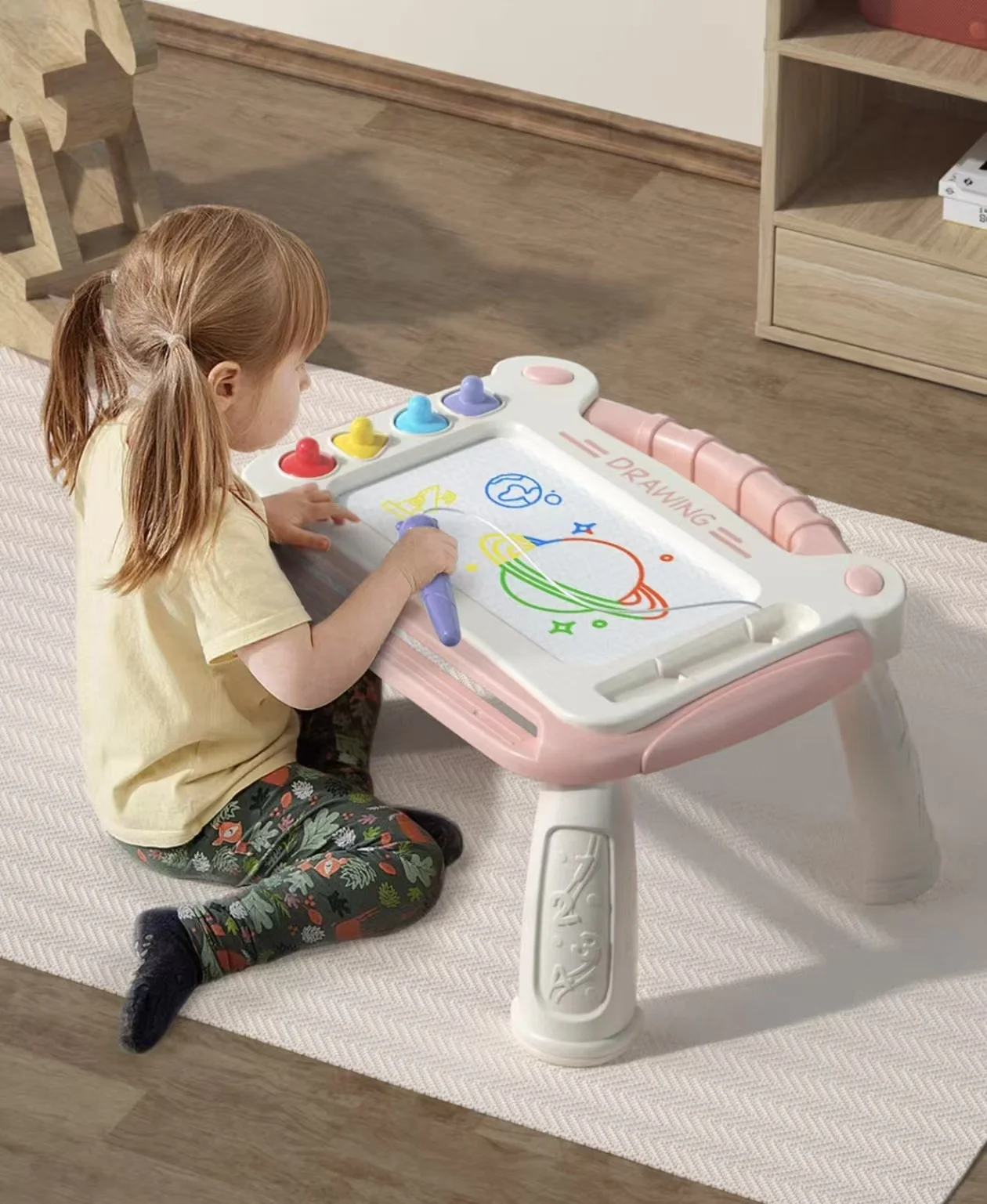 Toddler Magnetic Drawing Table Board, - Image 4