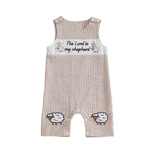 Baby Unisex Romper  Buttons Short Jumpsuits - Thumbnail Image 4