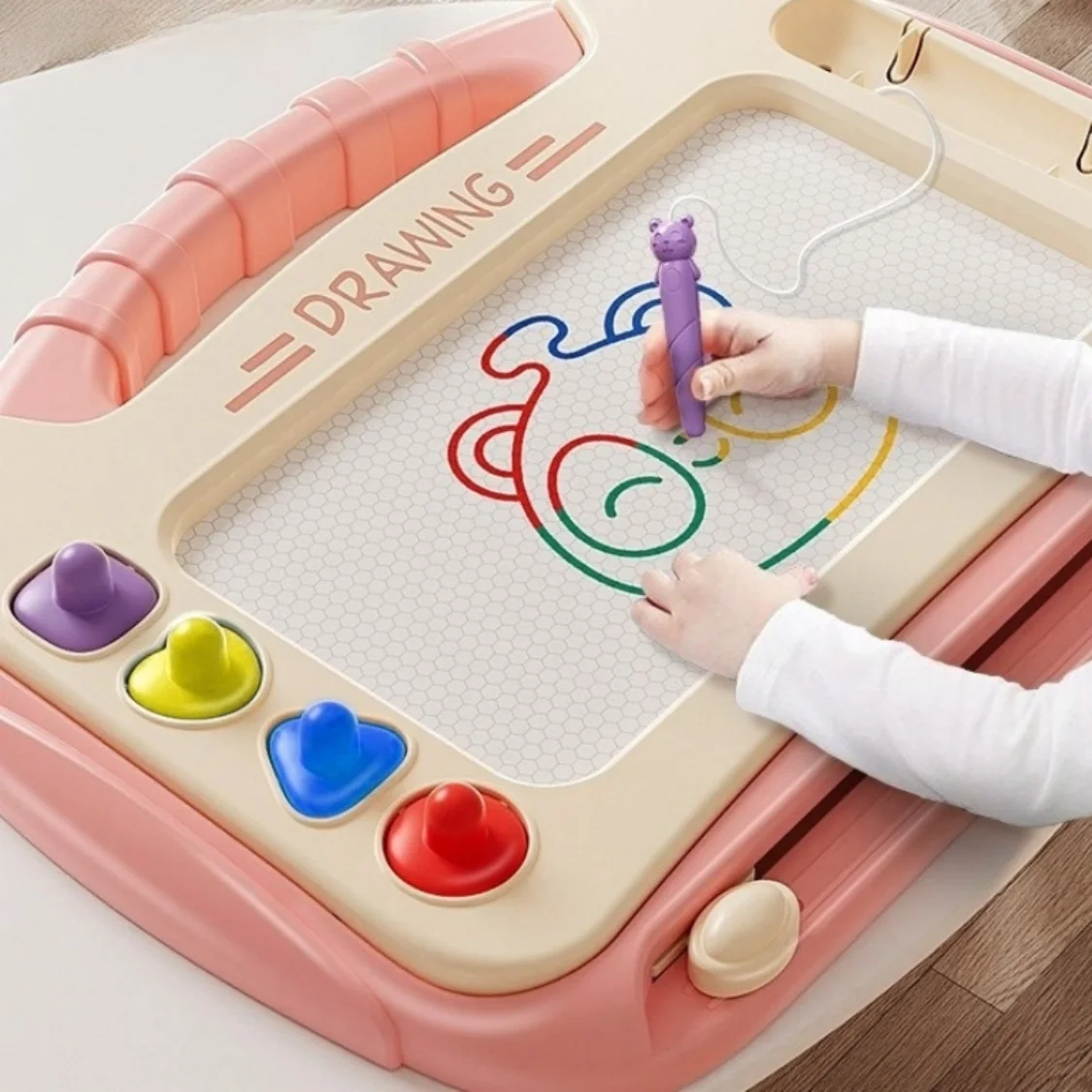 Toddler Magnetic Drawing Table Board, - Image 1